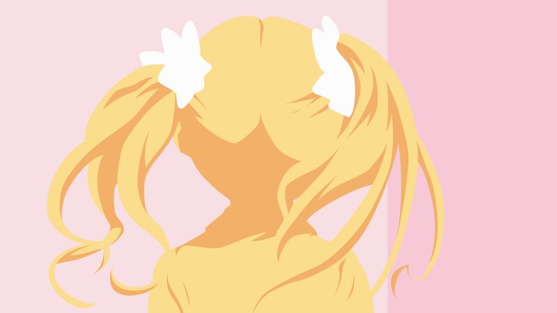 anime girl with pigtails