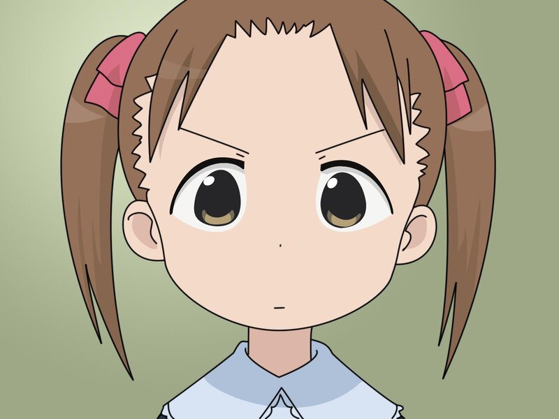 anime girl with pigtails