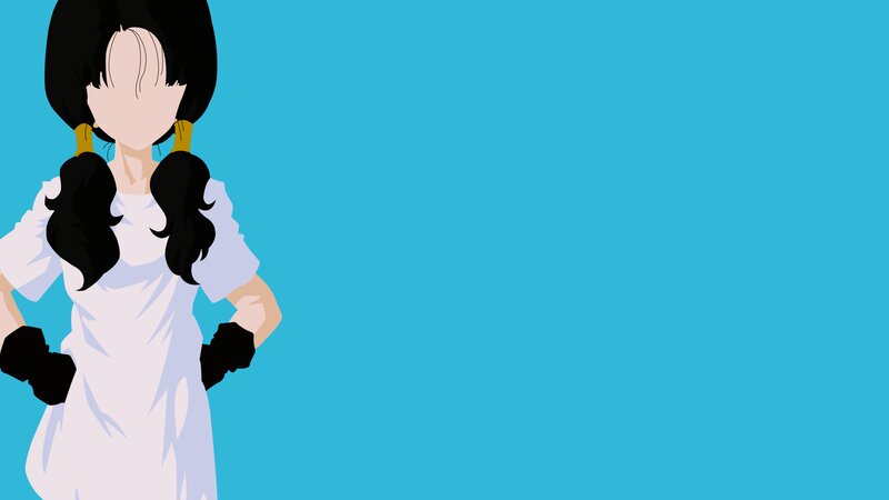 Anime Girl with Pigtails — Blue, Neutral
