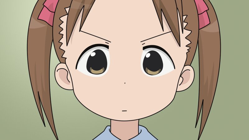 Anime Girl with Pigtails — Brown, Neutral, Eyes, Collar