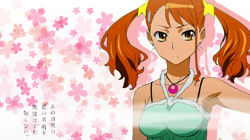 Anime Girl with Pigtails — Pink