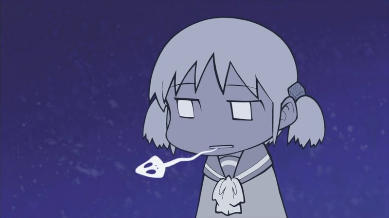 Anime Girl with Pigtails — Purple, Calm, Night