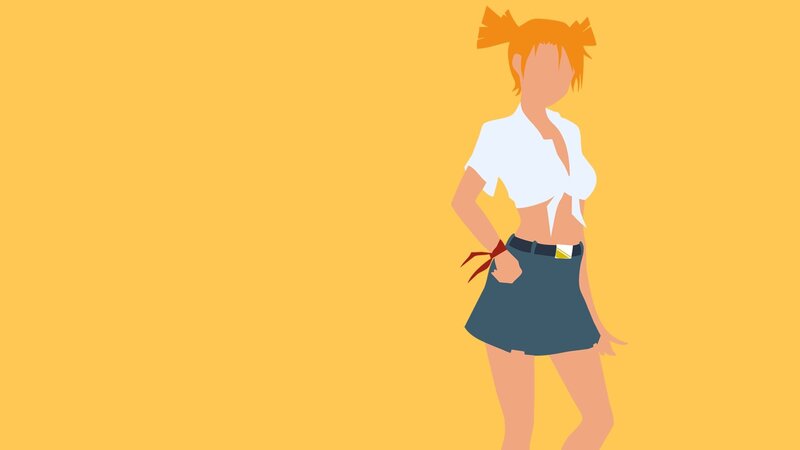 Anime Girl with Pigtails — Yellow, Neutral
