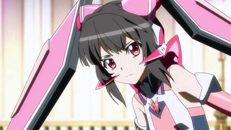 Anime Girl with Pink Armor — Determined