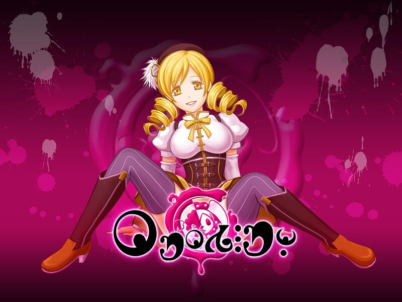 anime girl with pink background