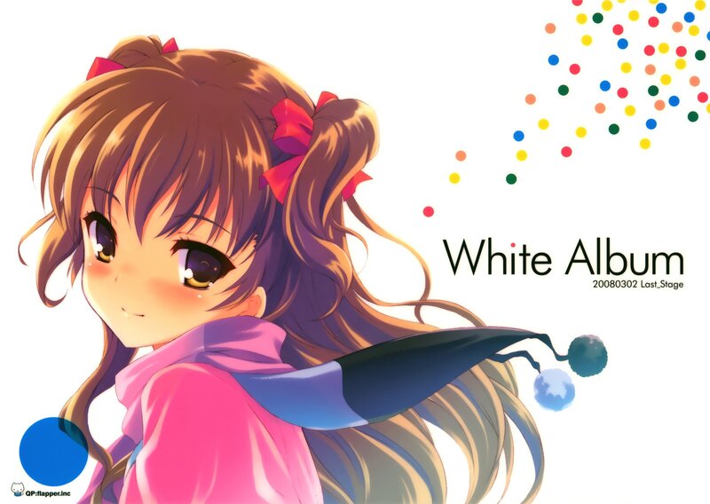 Anime girl with pink bow