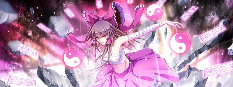 anime girl with pink bow