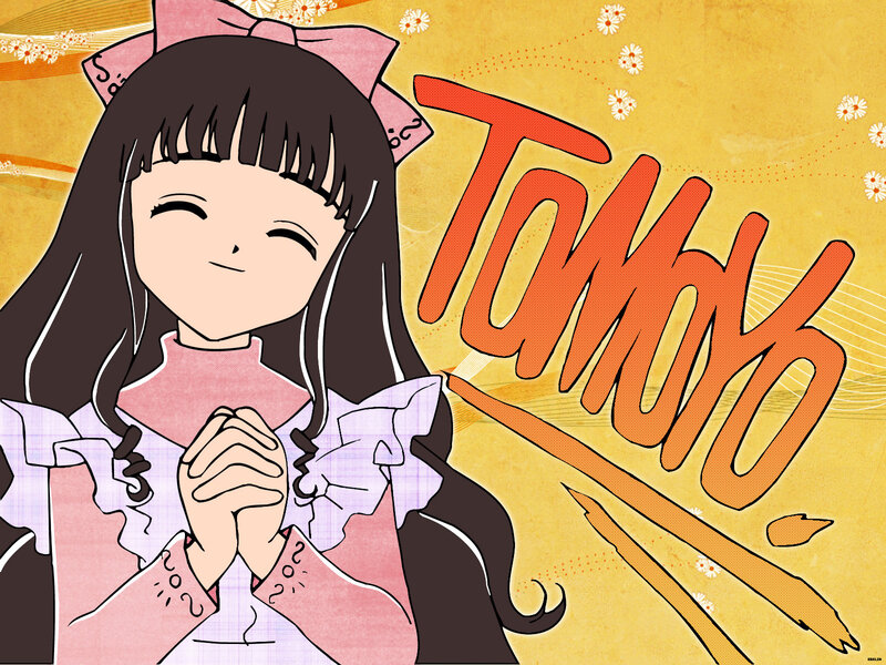 anime girl with pink bow