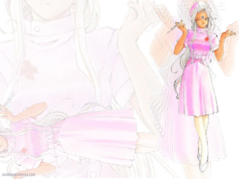 Anime girl with pink dress