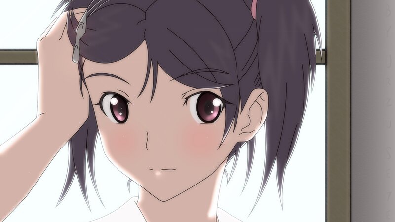 anime girl with pink eyes