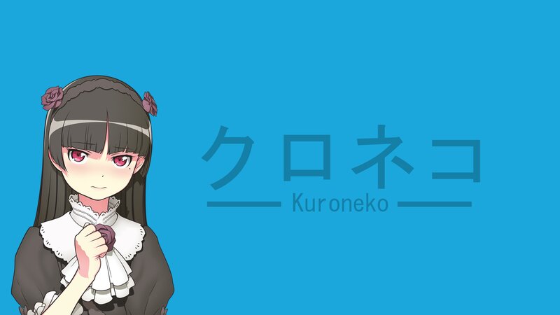 Anime Girl with Pink Eyes — Blue