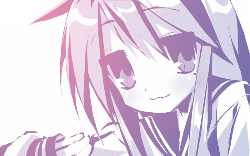 anime girl with pink hair