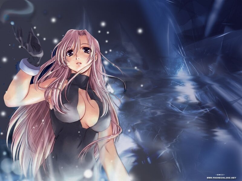 anime girl with pink hair