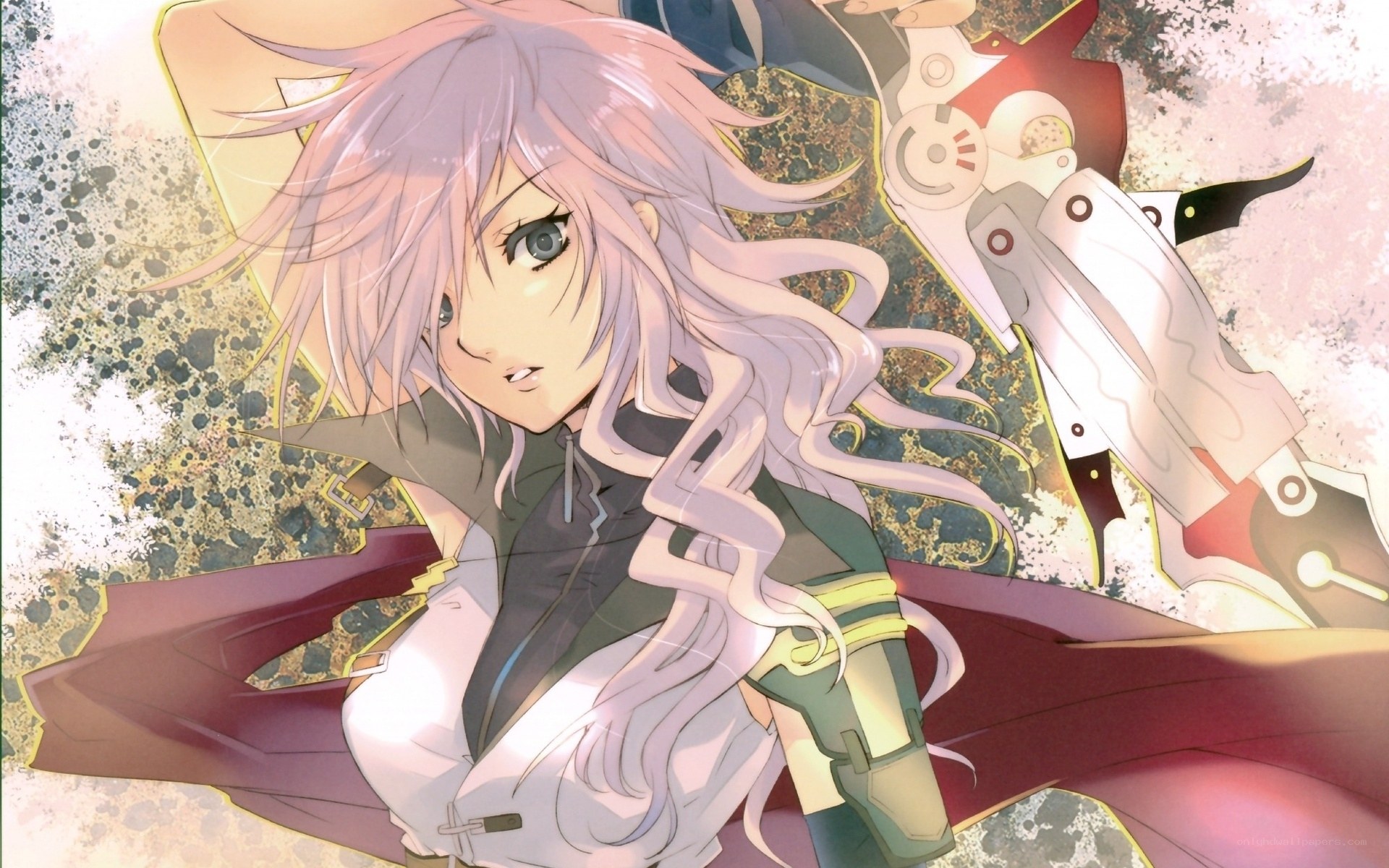 anime girl with pink hair