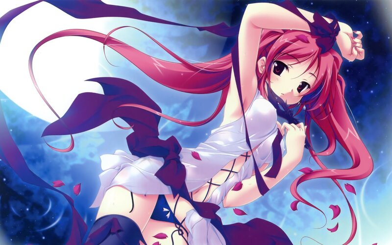 anime girl with pink hair
