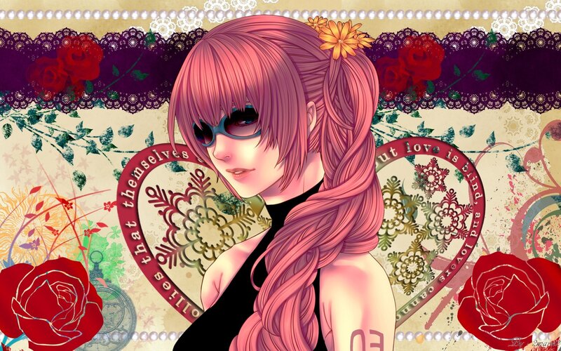 anime girl with pink hair