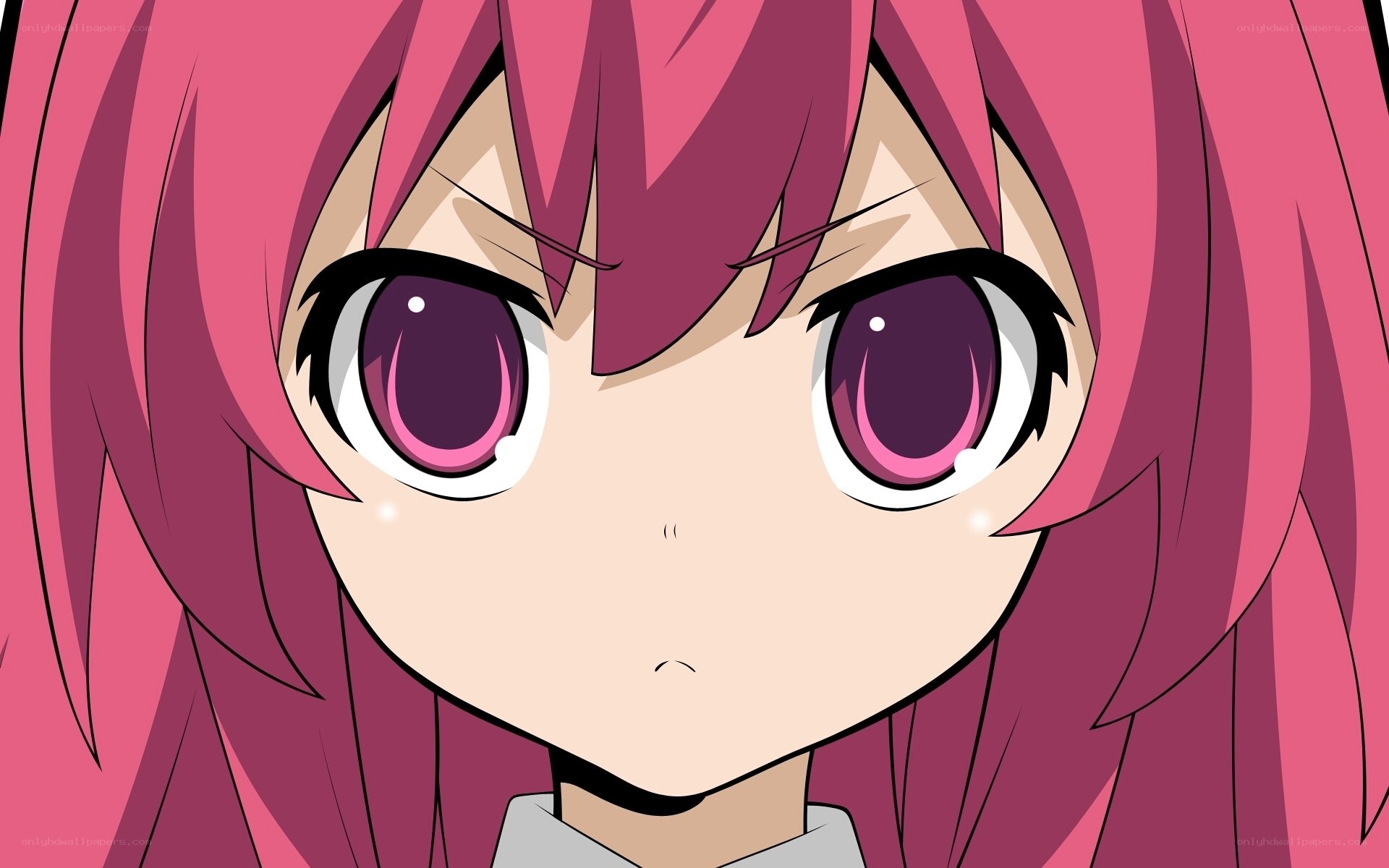 anime girl with pink hair