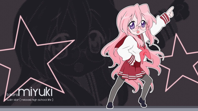 anime girl with pink hair