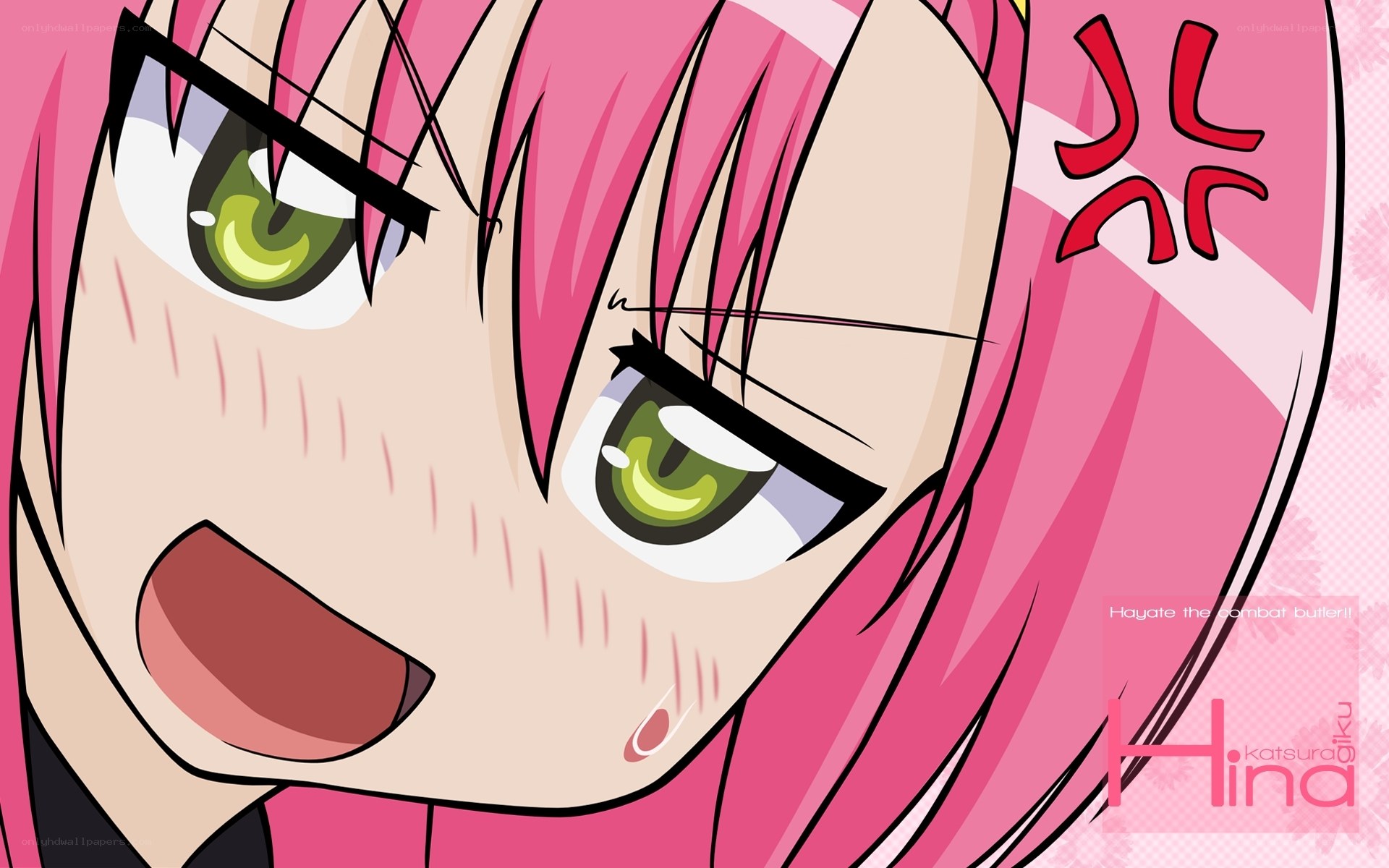 anime girl with pink hair
