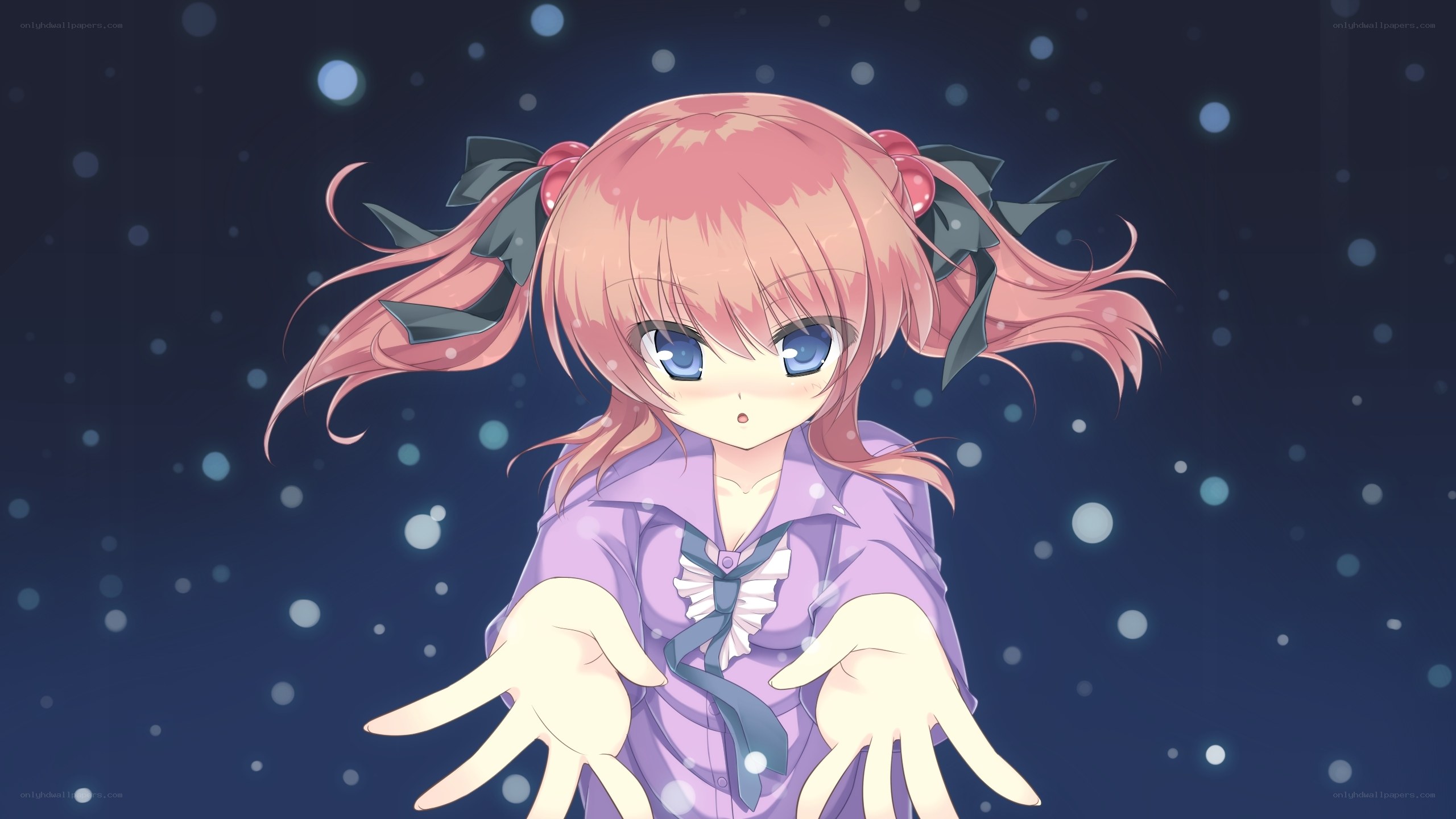 anime girl with pink hair