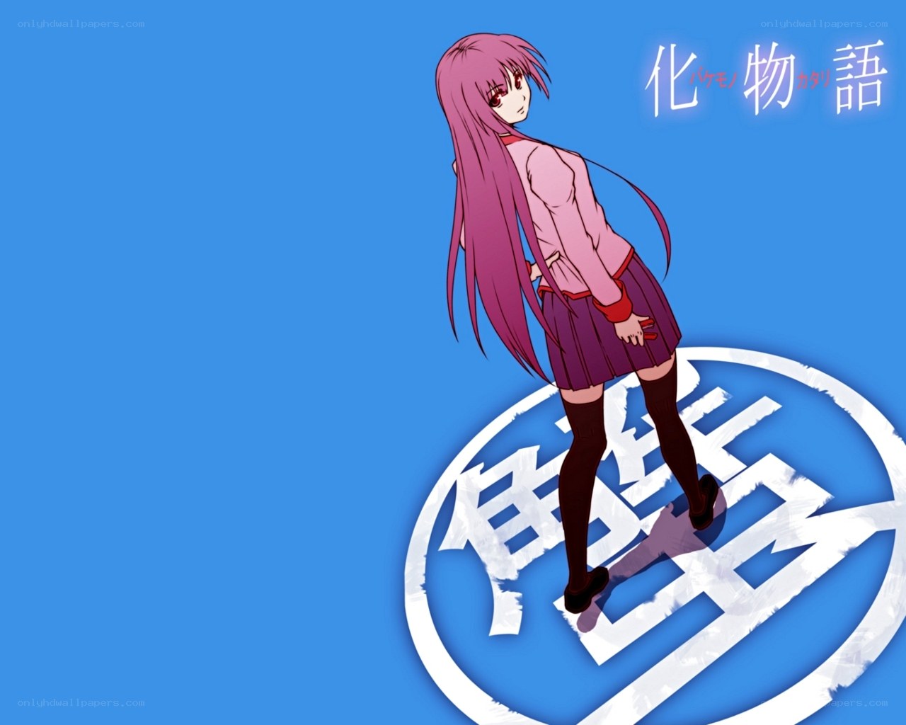 Anime girl with pink hair