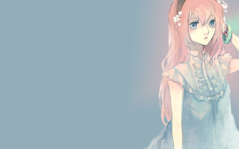 anime girl with pink hair