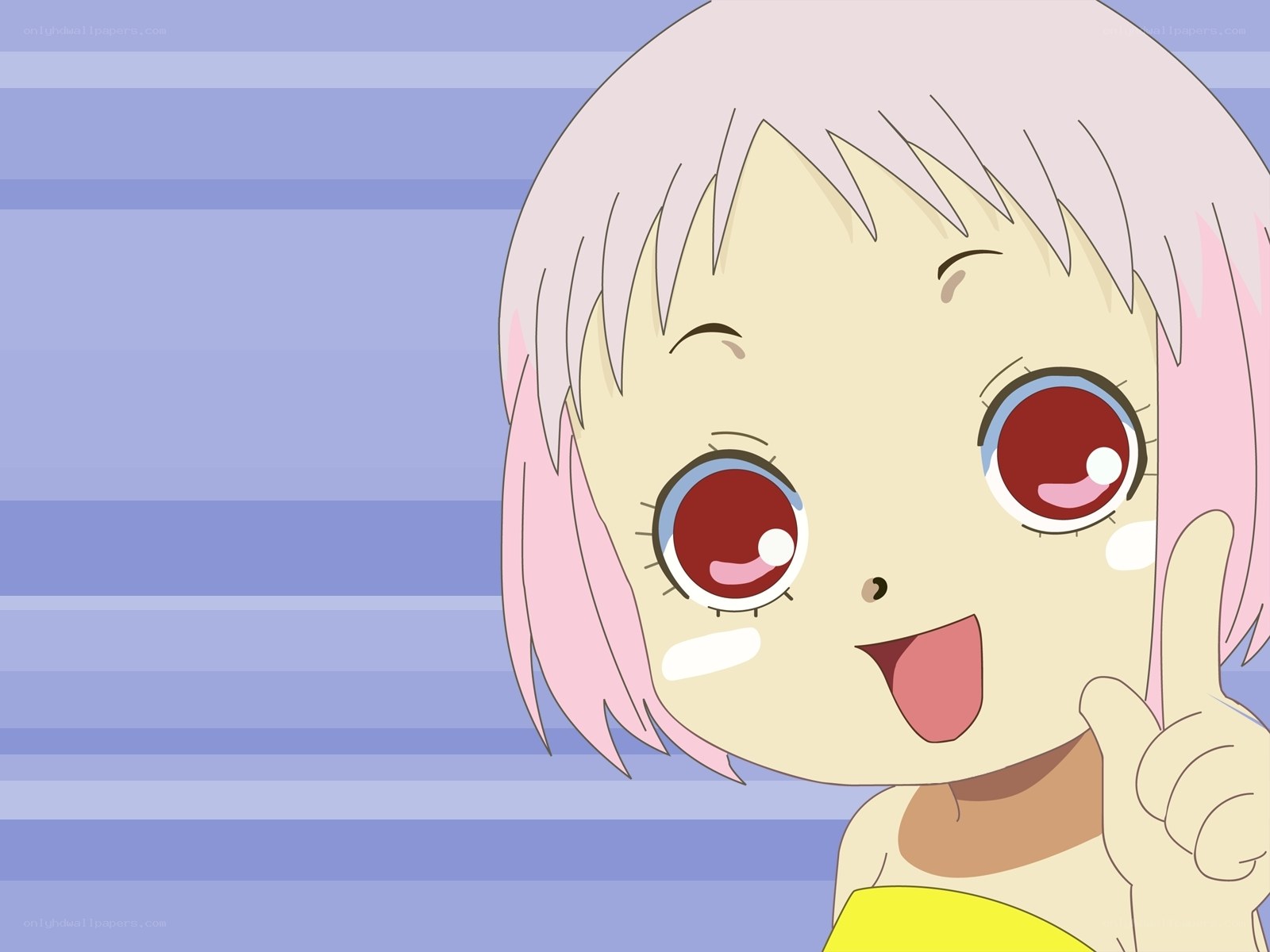 anime girl with pink hair