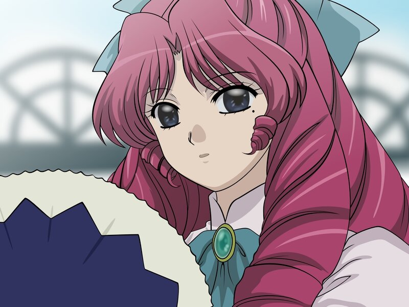 anime girl with pink hair