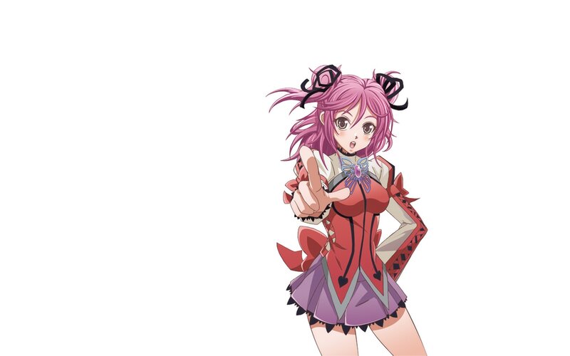 anime girl with pink hair