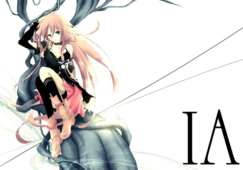 Anime girl with pink hair