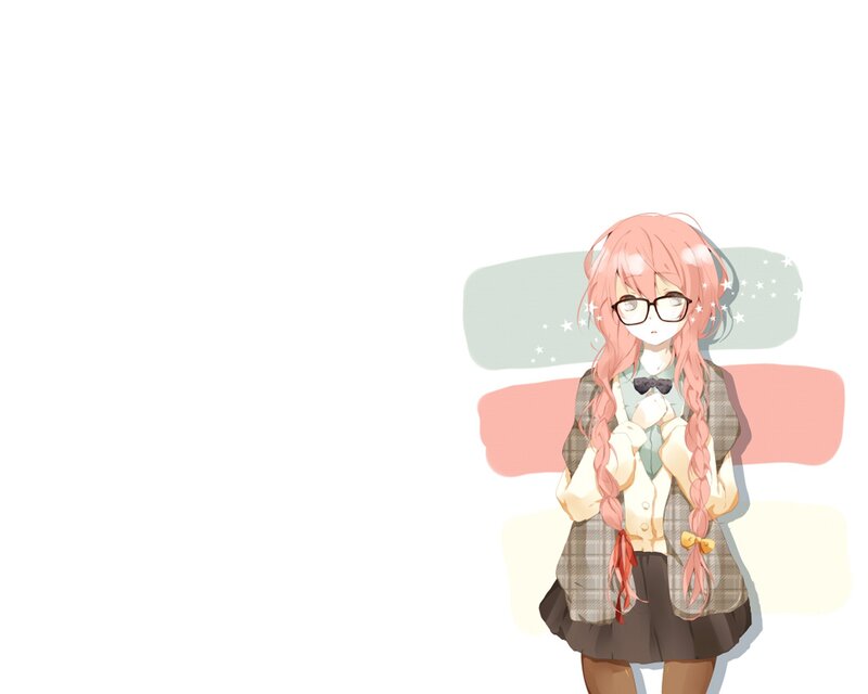 anime girl with pink hair