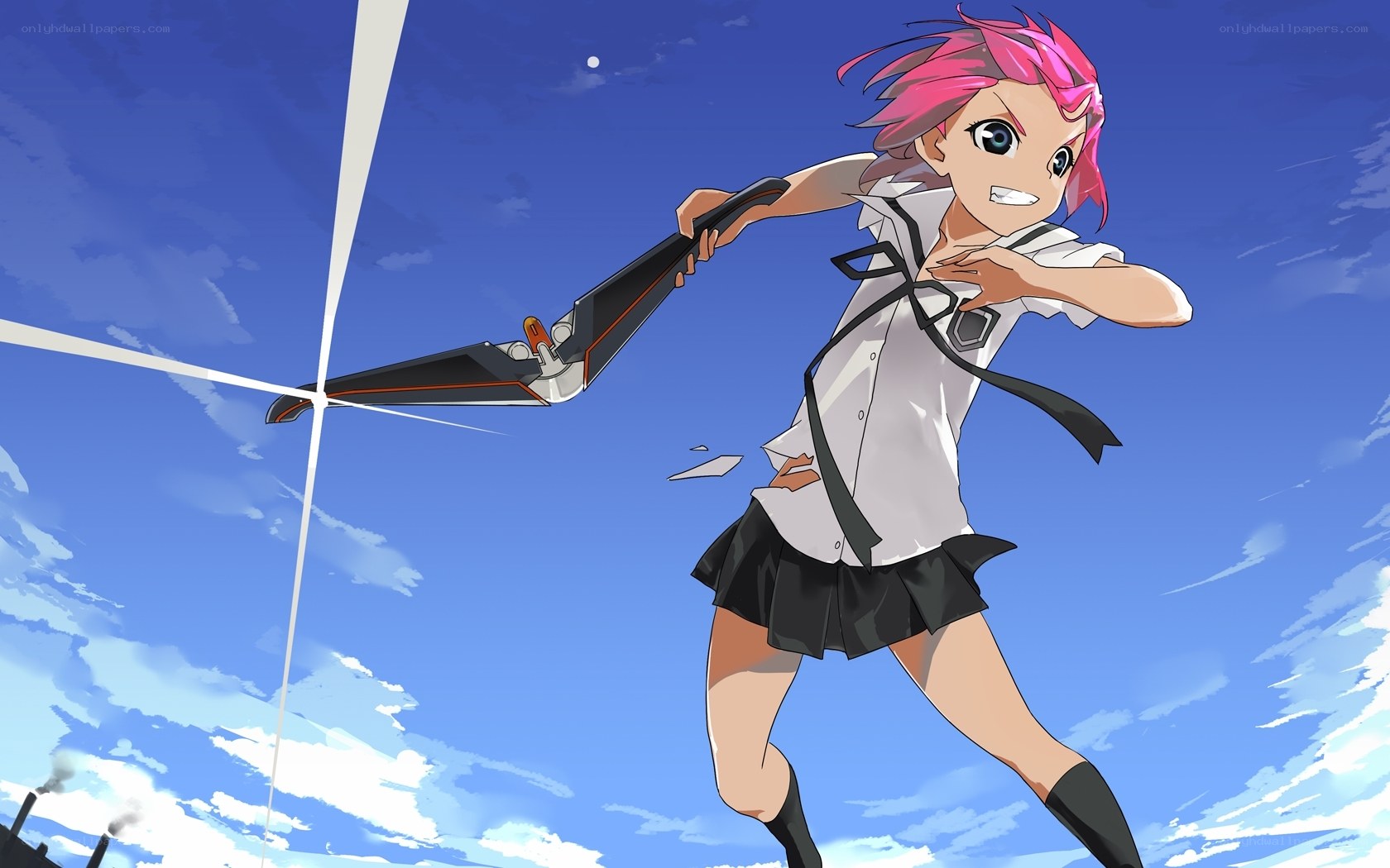 anime girl with pink hair
