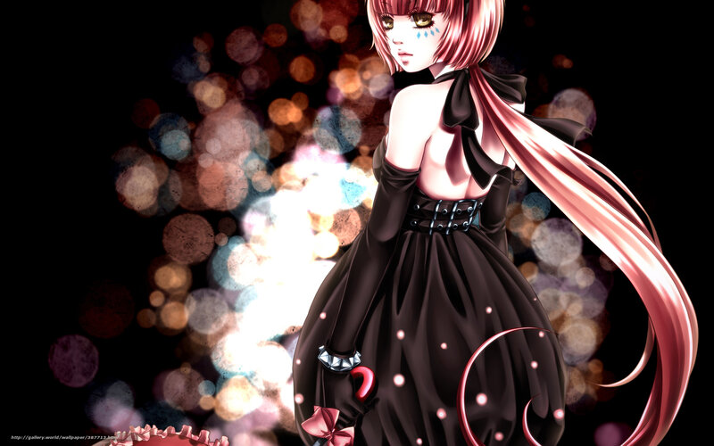 anime girl with pink hair
