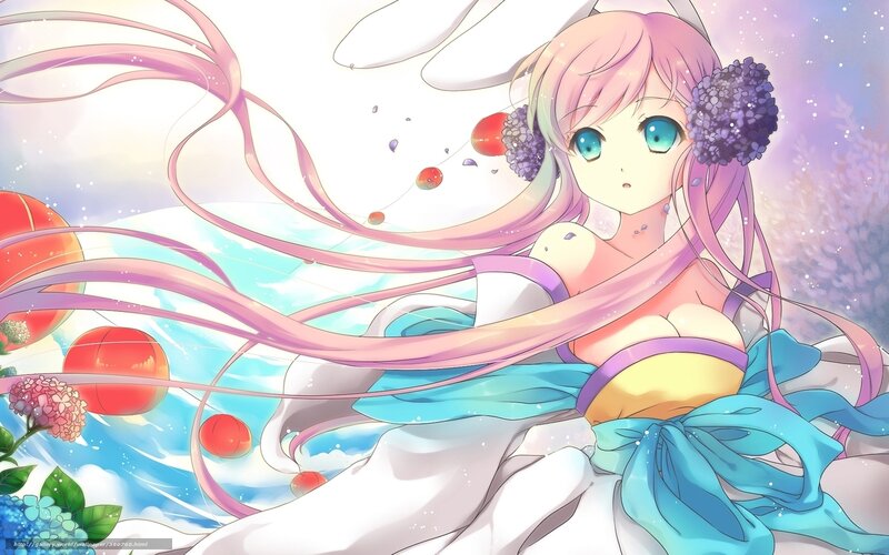 Anime girl with pink hair