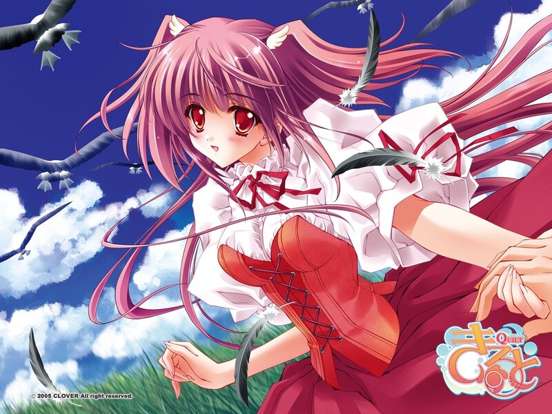 Anime girl with pink hair