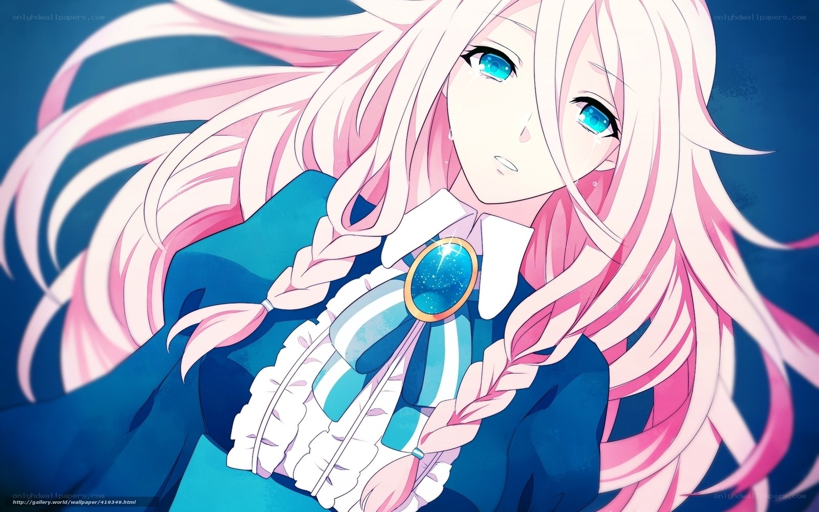 anime girl with pink hair