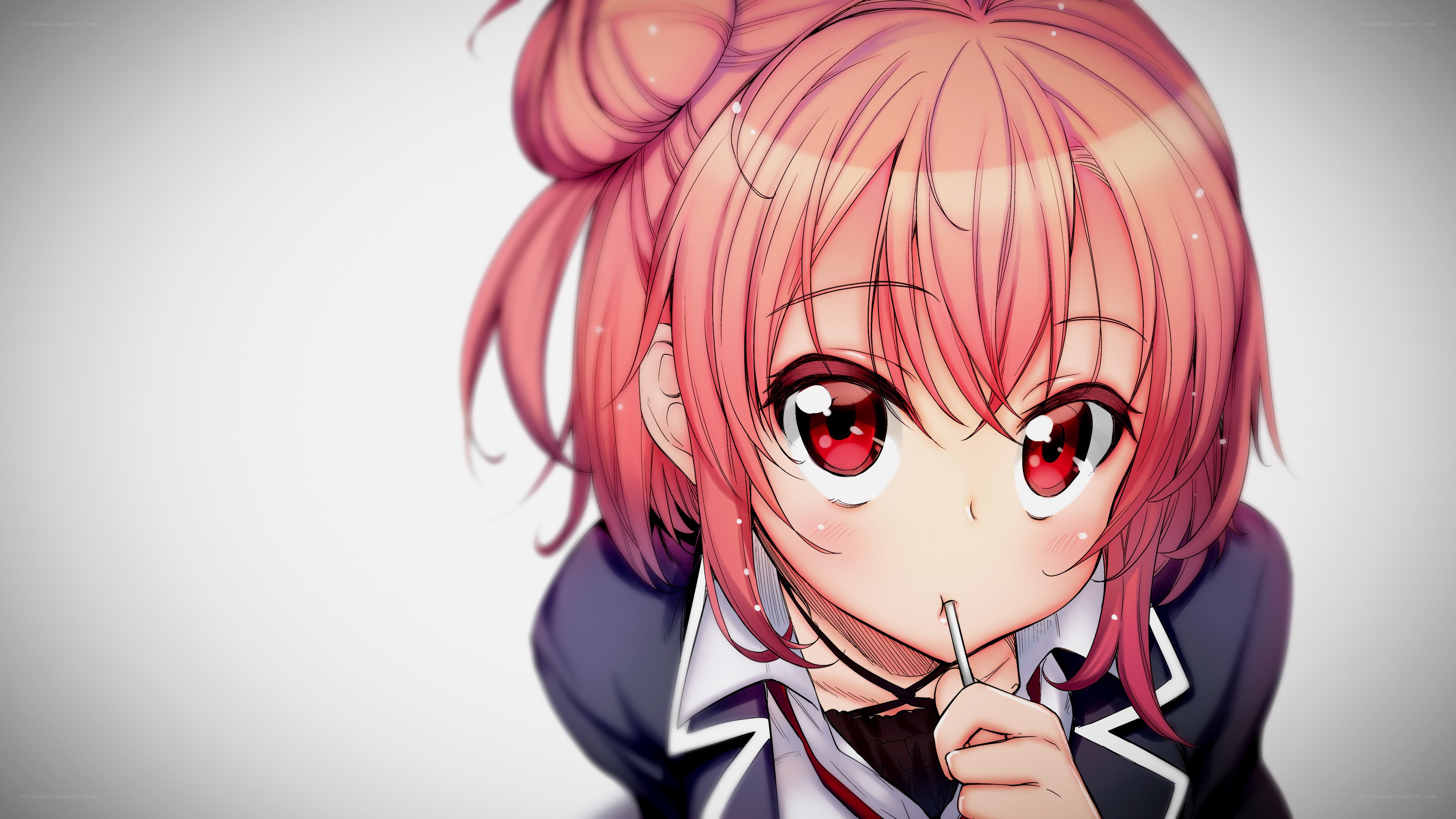 anime girl with pink hair