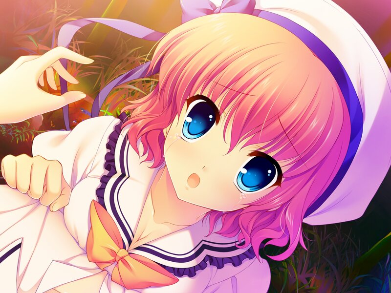 anime girl with pink hair