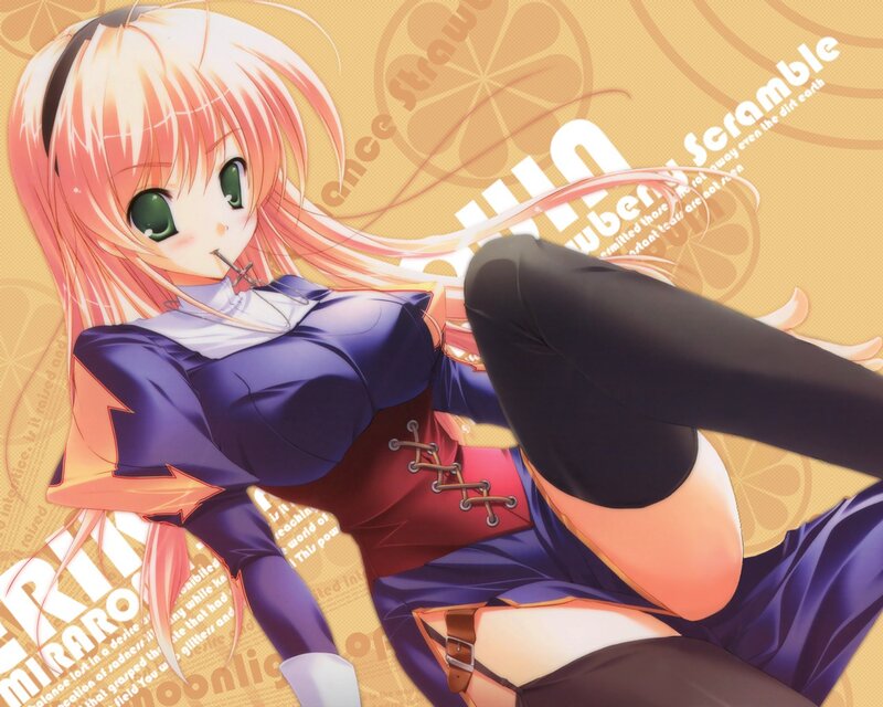anime girl with pink hair