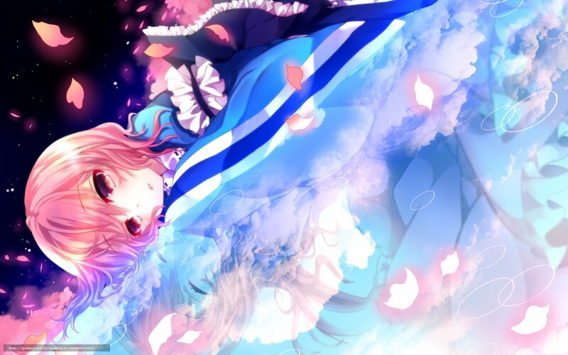 anime girl with pink hair