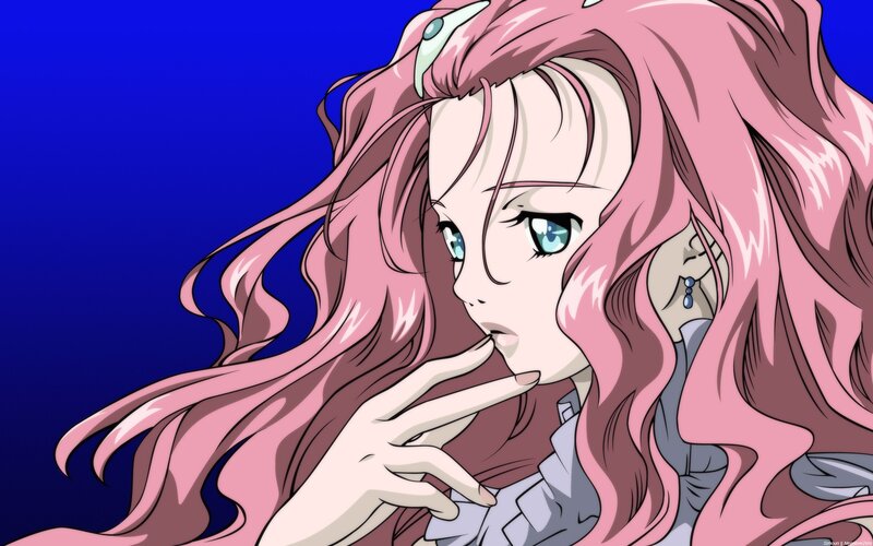 anime girl with pink hair