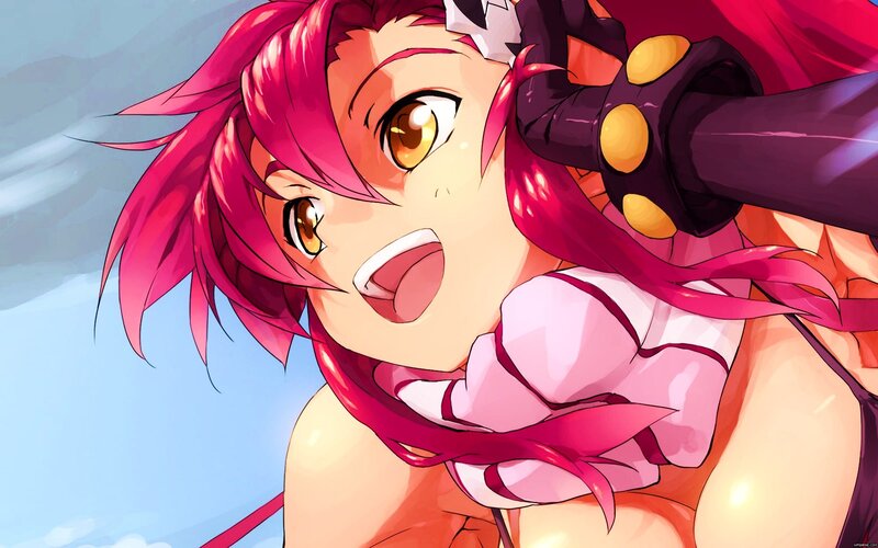 anime girl with pink hair
