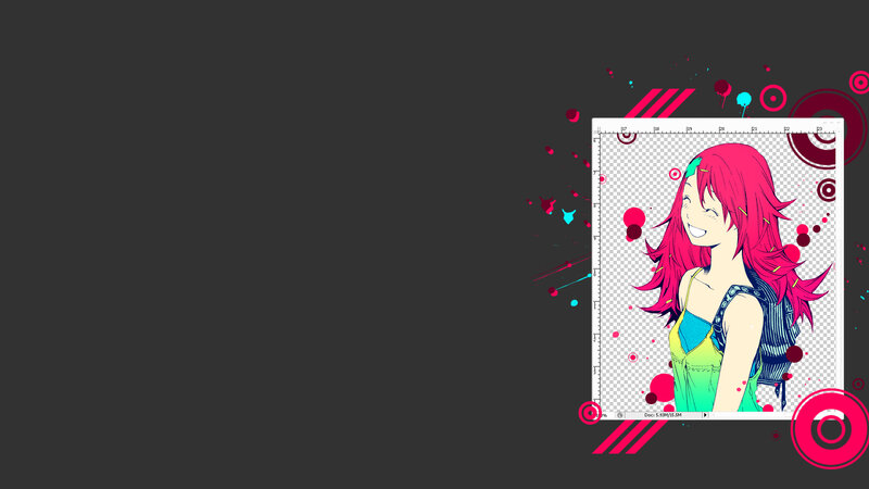 anime girl with pink hair