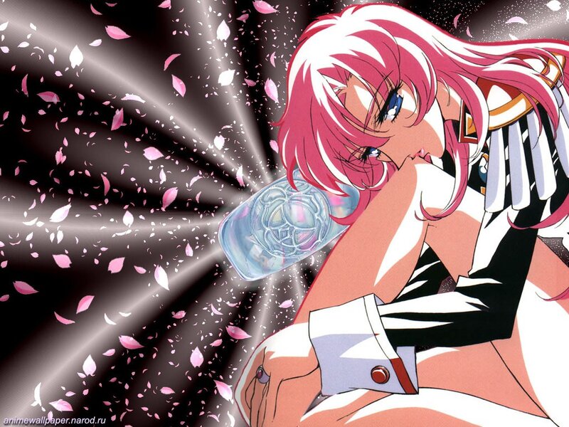anime girl with pink hair and bottle