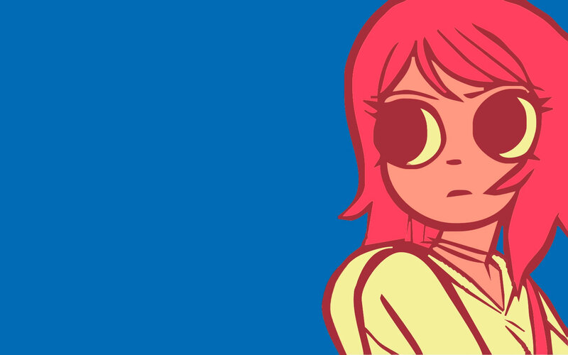 Anime Girl with Pink Hair — Blue, Neutral