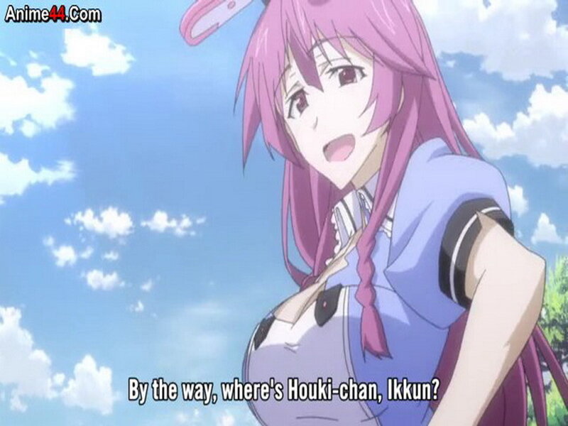 Anime Girl with Pink Hair — Blue, Serene