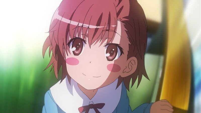 Anime Girl with Pink Hair — Calm, Afternoon, School Uniform, Blush