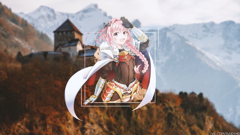 Anime Girl with Pink Hair — Calm, Autumn