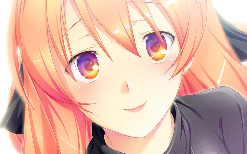Anime Girl with Pink Hair — Calm, Eyes