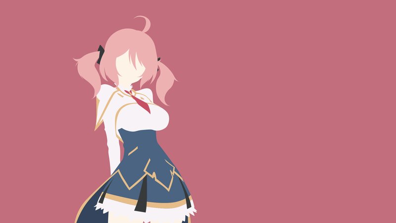 Anime Girl with Pink Hair — Calm, Minimalist